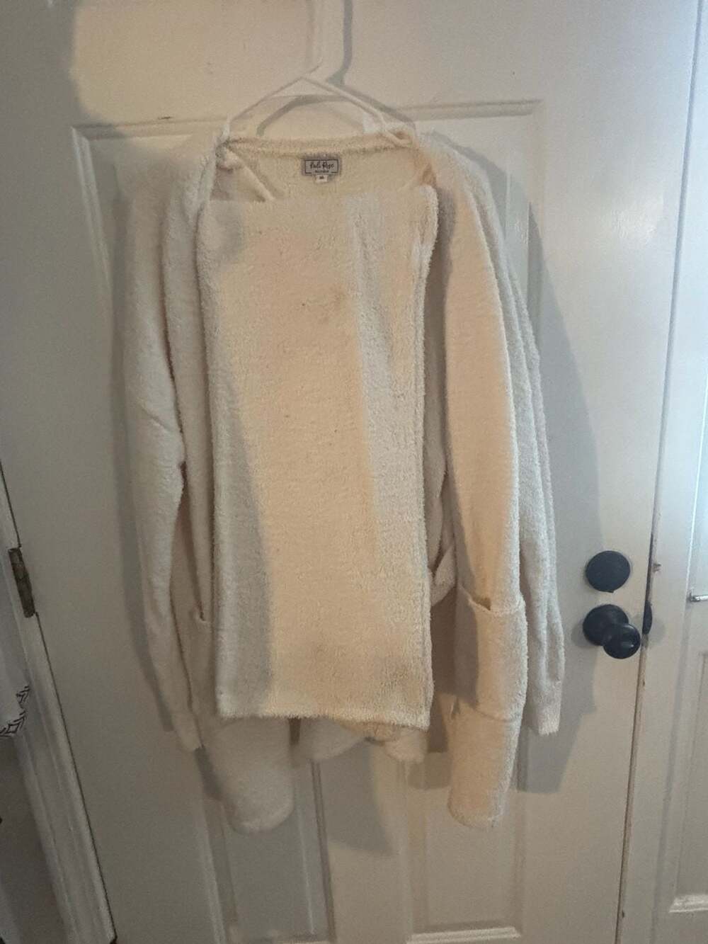 3-Piece Cozy Fuzzy Boucle Loungewear Set Cardigan Tank Top Pants XL